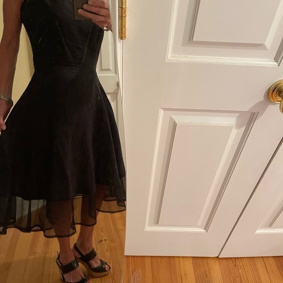 Vintage Karen Warren beautiful black dress made in USA 🇺🇸 - Picture 2 of 10